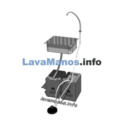 KIT LAVA-MÃOS AUTOMÁTICO PARA MOSTRADOR