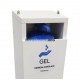 Dispensador de gel hidroalcohólico melamina. Accionamiento mediante pedal