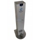 Hydroalcoholic melamine gel dispenser. Foot operated