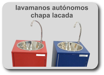 Lavamanos autonomos chapa lacada